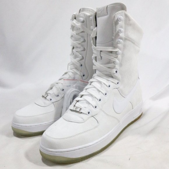Nike Air Force 1 Wmns 2006 White High Top Sneakers Sz 11.5 US Wmns - Picture 9 of 14